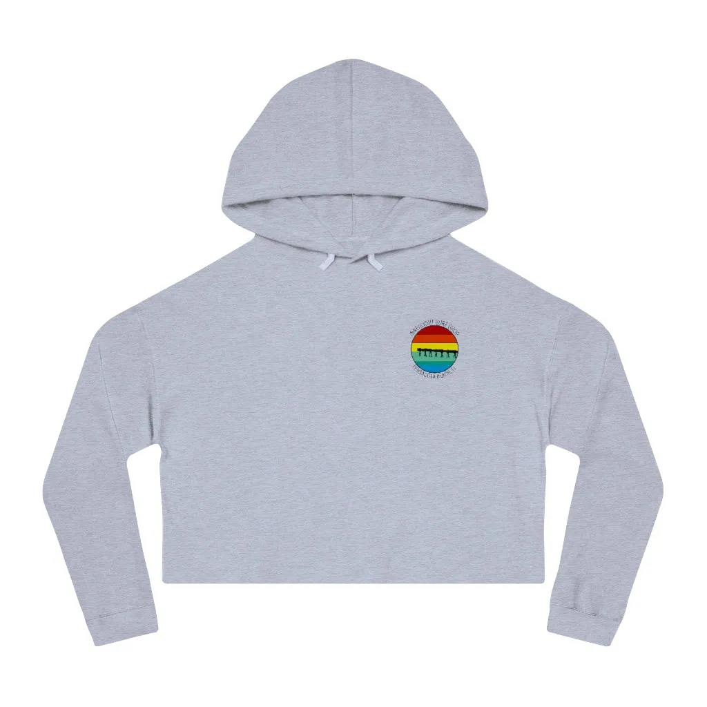 Retro Pier Women’s Cropped Hooded Sweatshirt