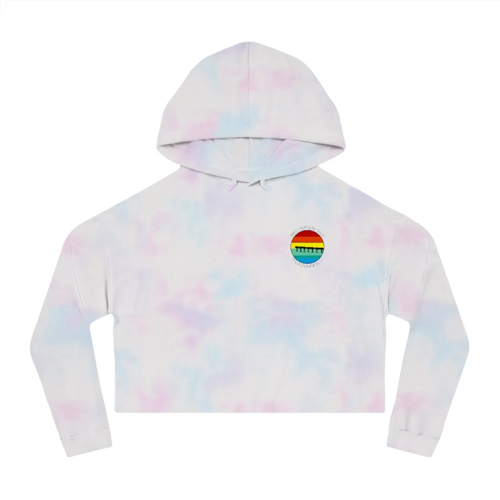 Retro Pier Women’s Cropped Hooded Sweatshirt