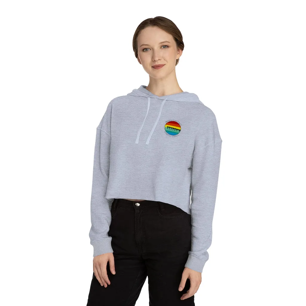 Retro Pier Women’s Cropped Hooded Sweatshirt