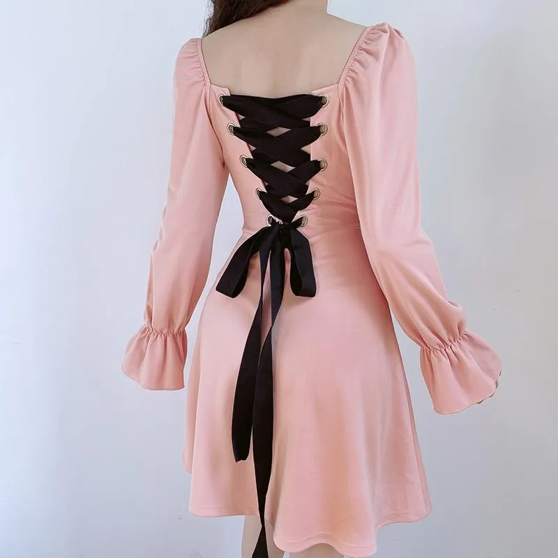 Ribbon Slim Dress SD01702