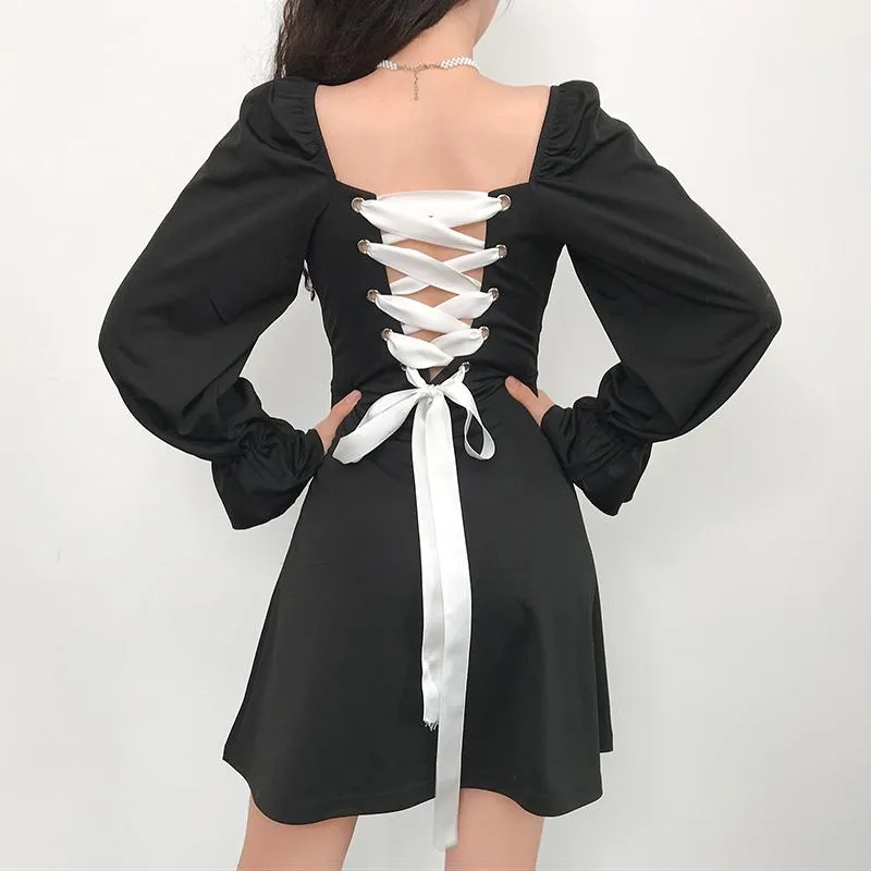 Ribbon Slim Dress SD01702