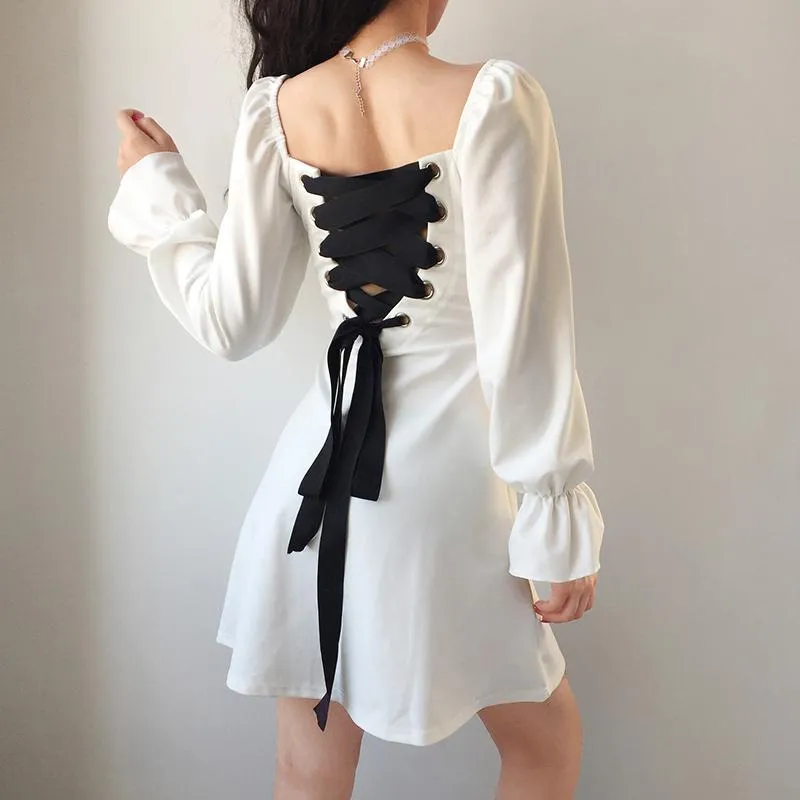 Ribbon Slim Dress SD01702