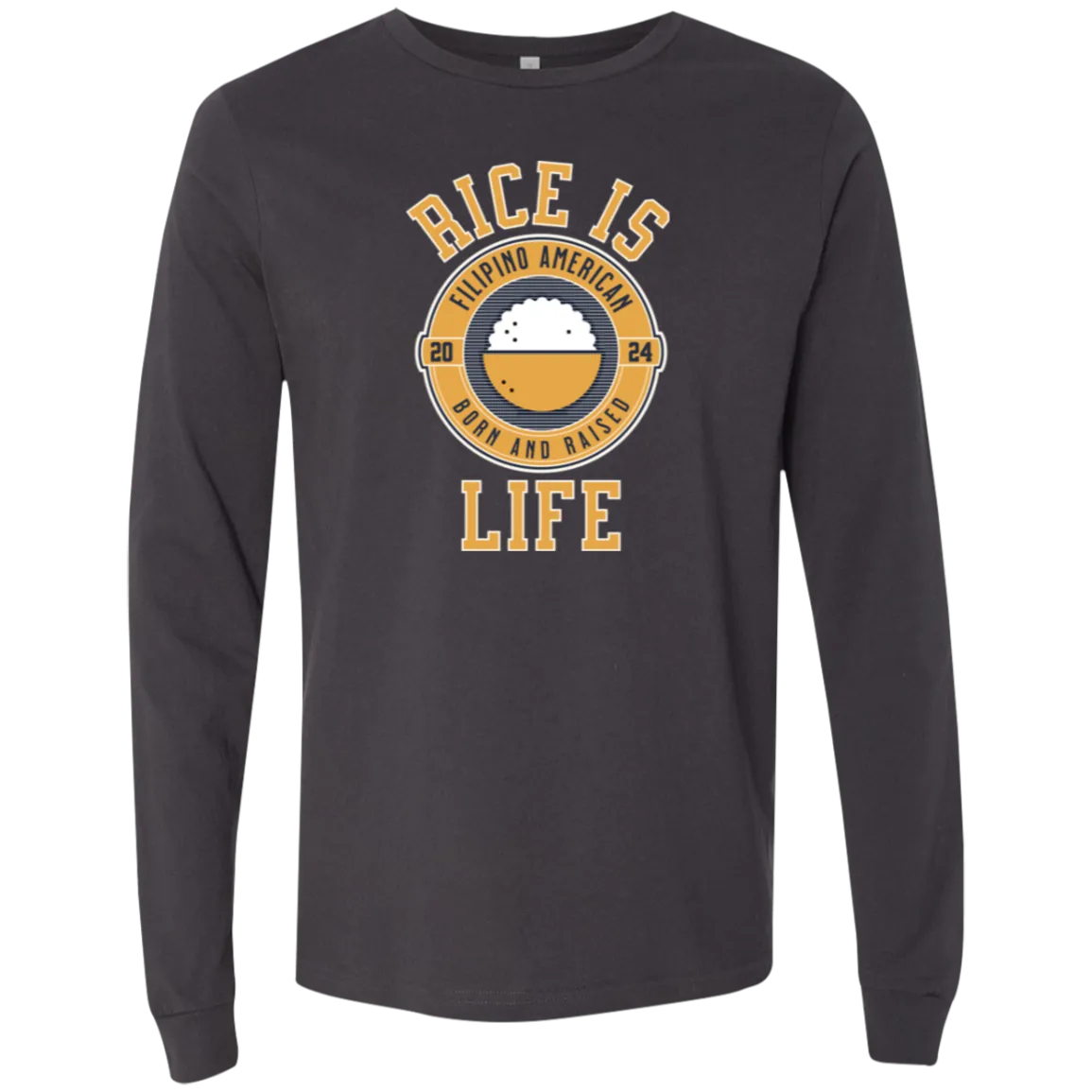 RIce is Life Mens Jersey Long Sleeve T-Shirt