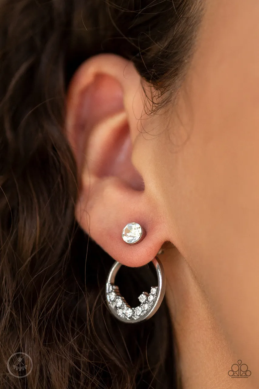 Rich Blitz White Paparazzi Earrings