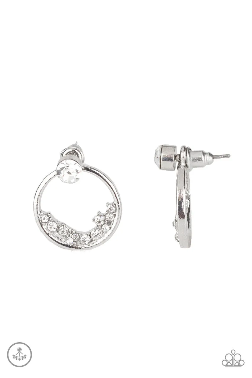 Rich Blitz White Paparazzi Earrings