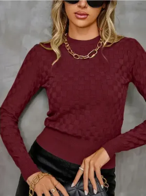 Rita - Checked knitted sweater