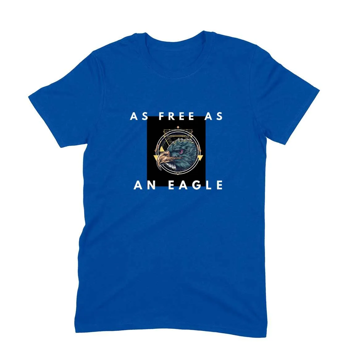Round Neck T-Shirt (Men) - As Free As An Eagle (6 Colours)