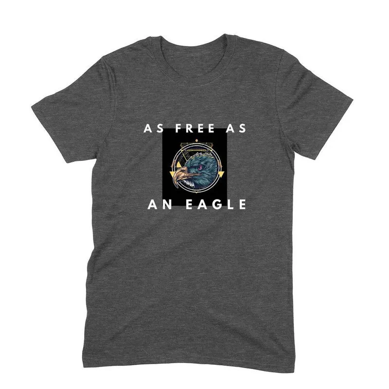 Round Neck T-Shirt (Men) - As Free As An Eagle (6 Colours)