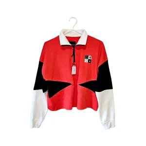 Rubik's Cube 1/4 Zip Patchwork Sweater
