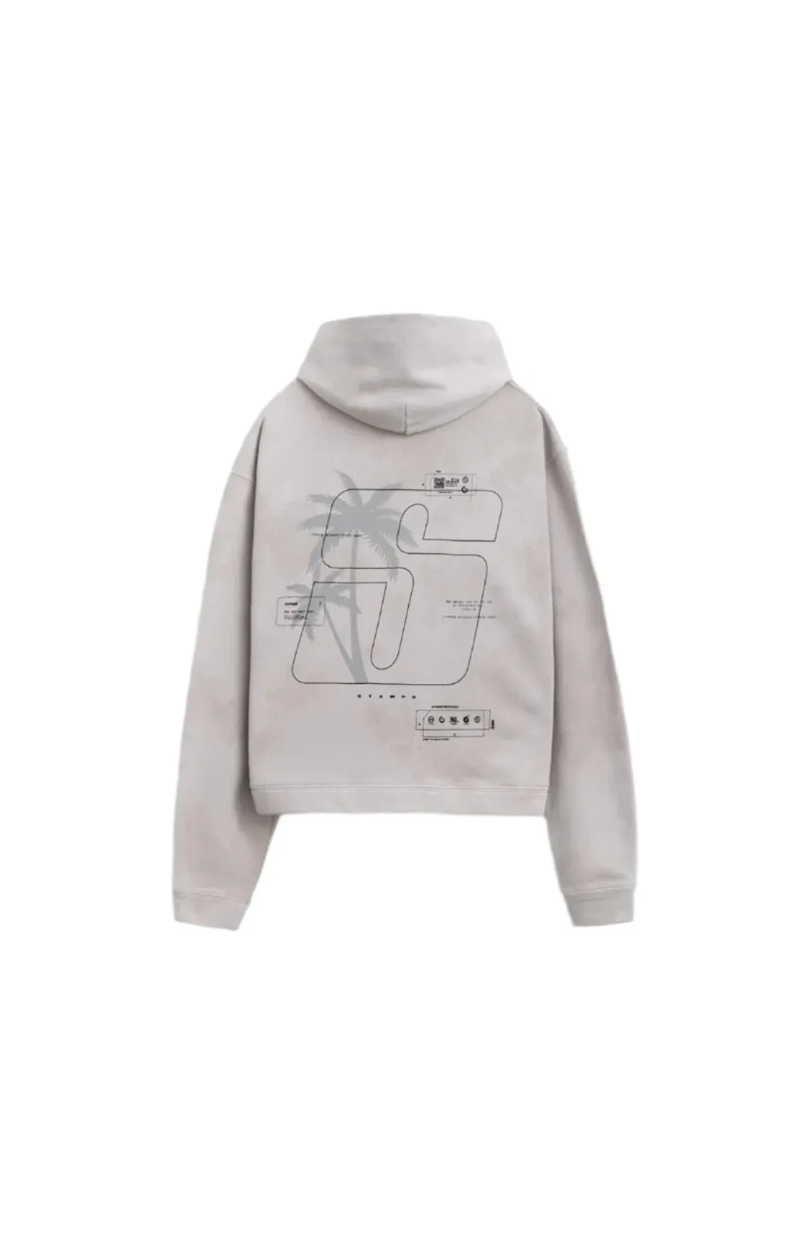 S24 Transit Tie Dye Cropped Hoodie - Sand Storm