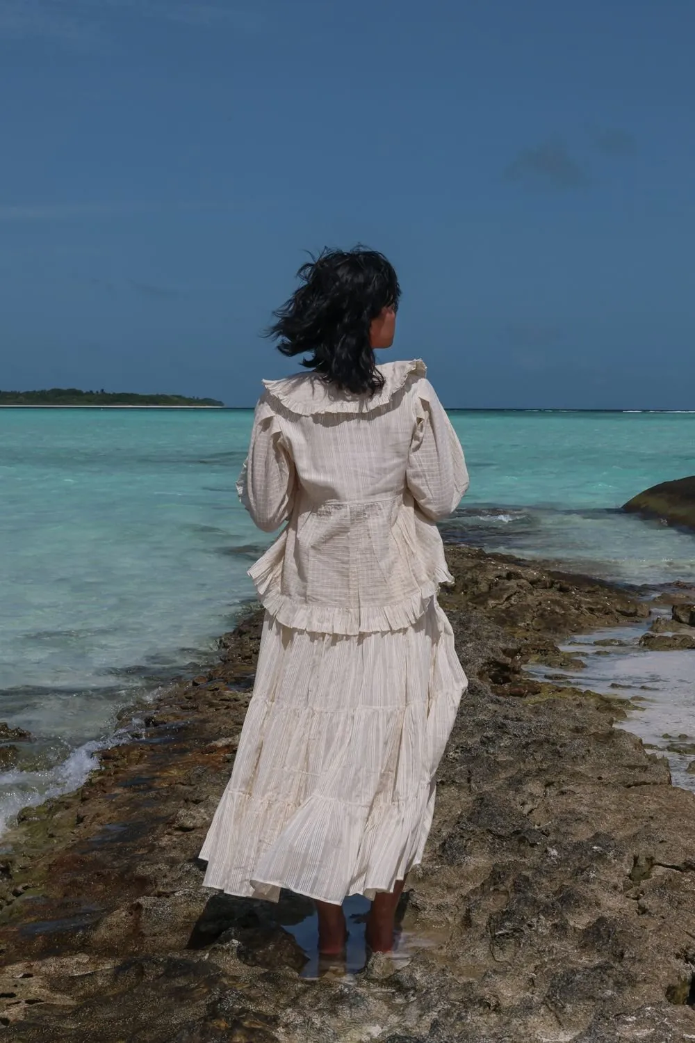 Sakhi Skirt-Warm White