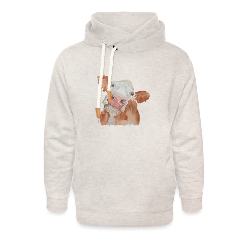 Sassy Cow Adult Shawl Collar Hoodie