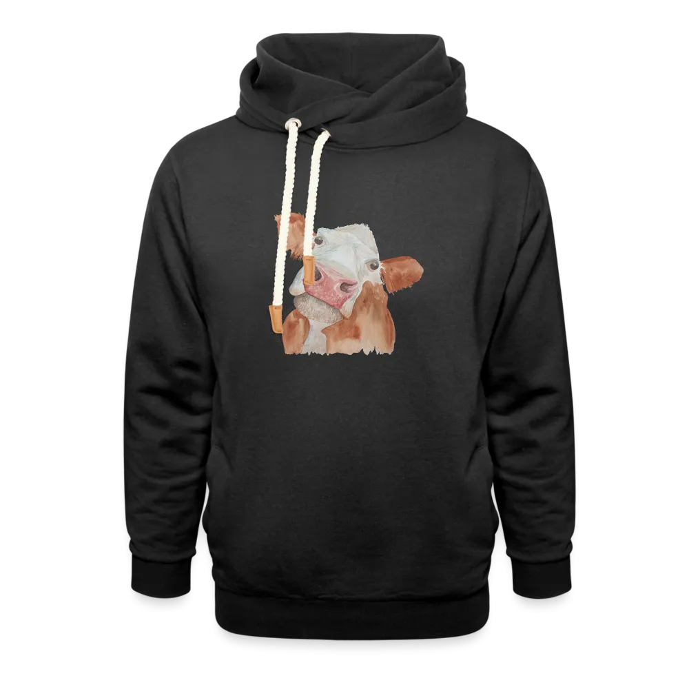 Sassy Cow Adult Shawl Collar Hoodie