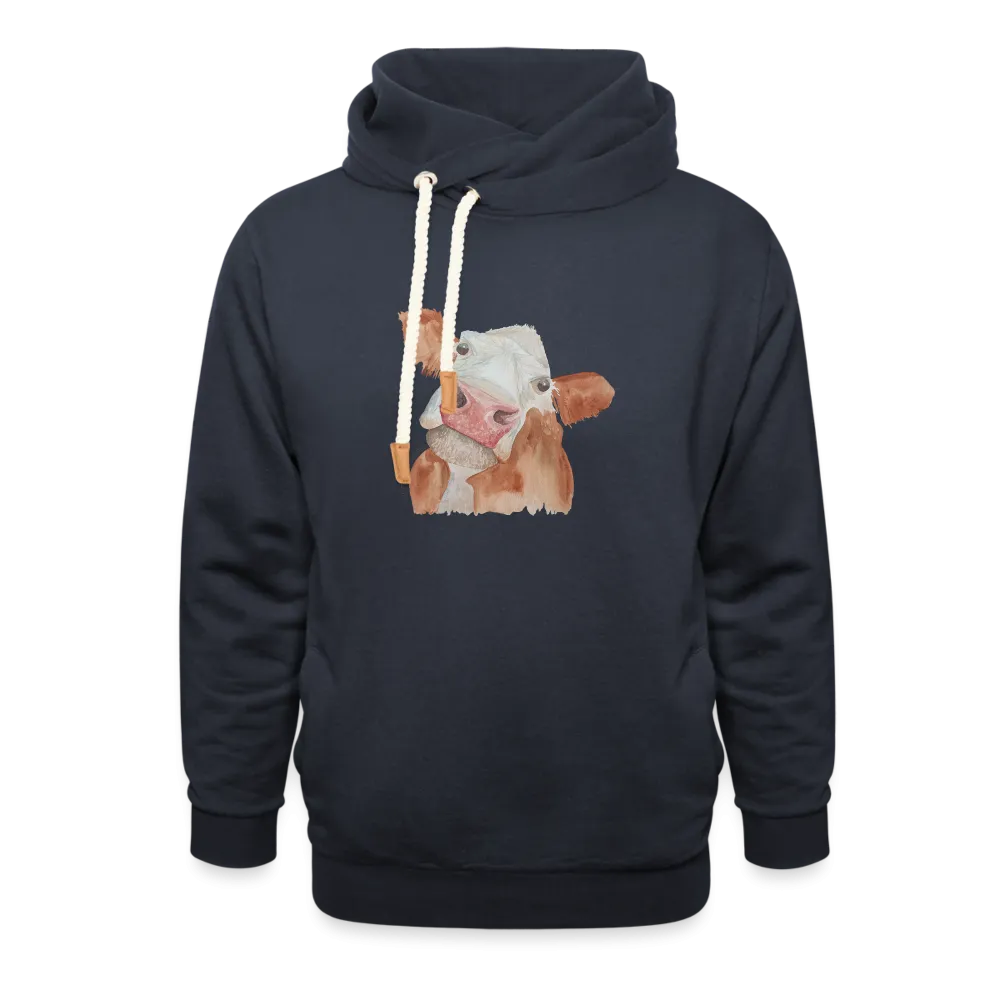 Sassy Cow Adult Shawl Collar Hoodie