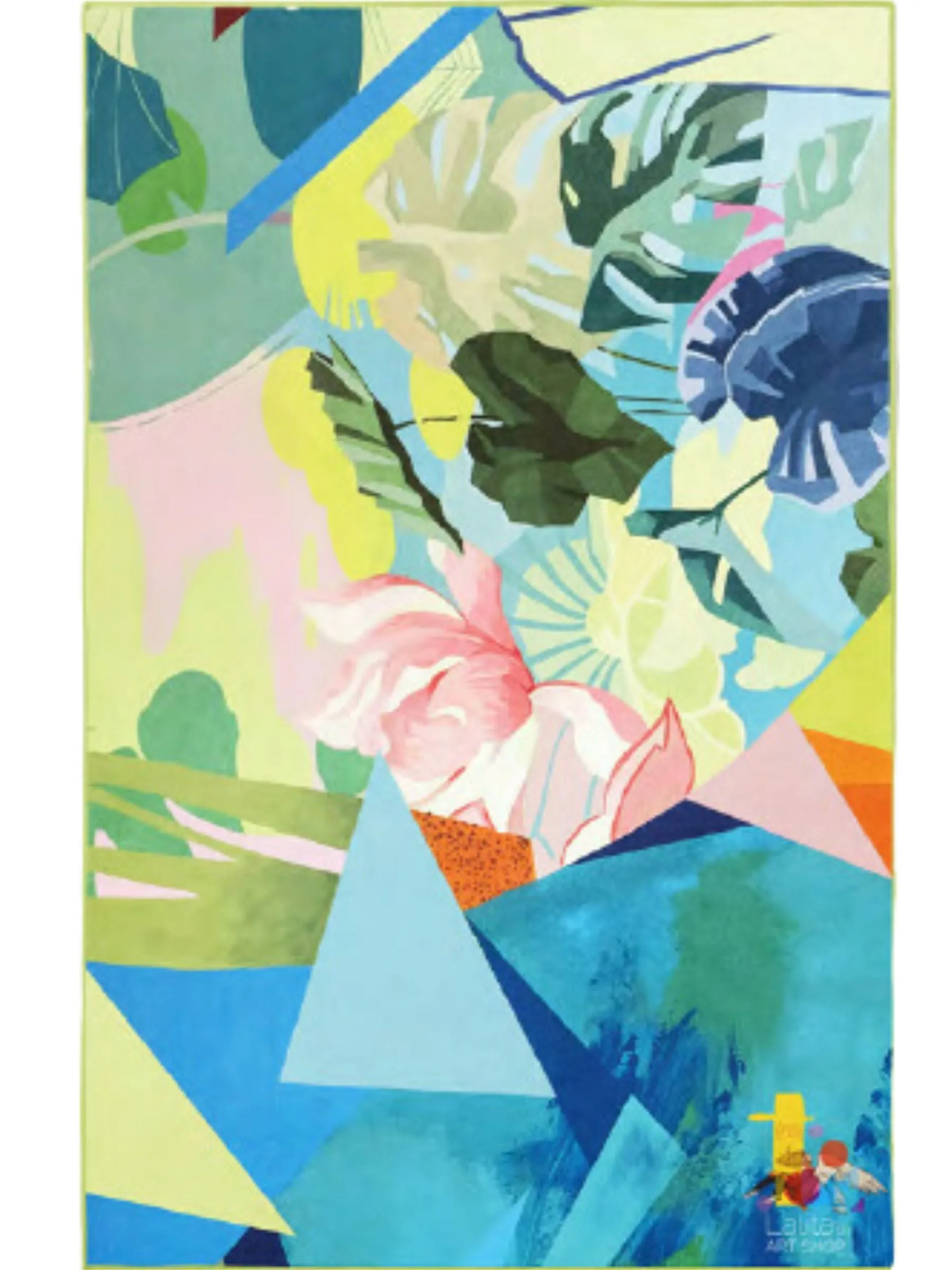 Serviette Pastel Flowers Par Ankhone
