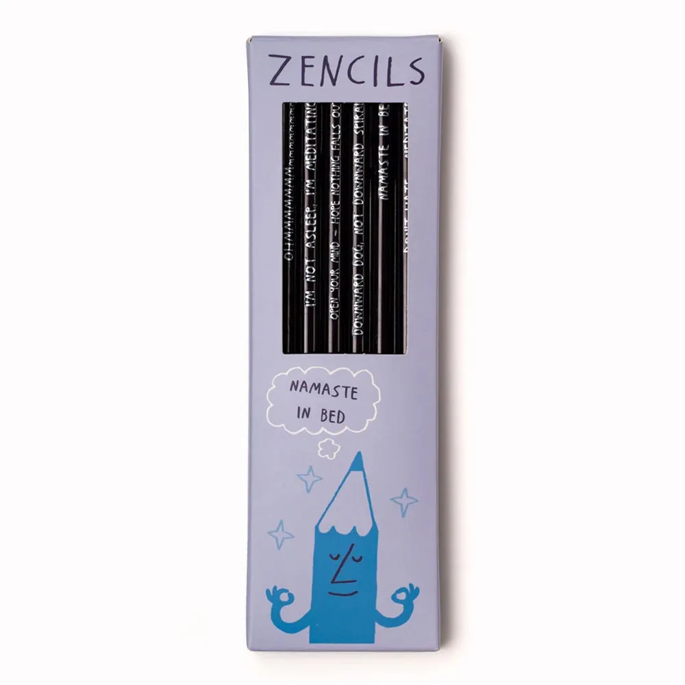 Set of 6 Zencils Pencils