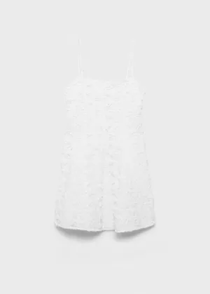 Short floral textured dress