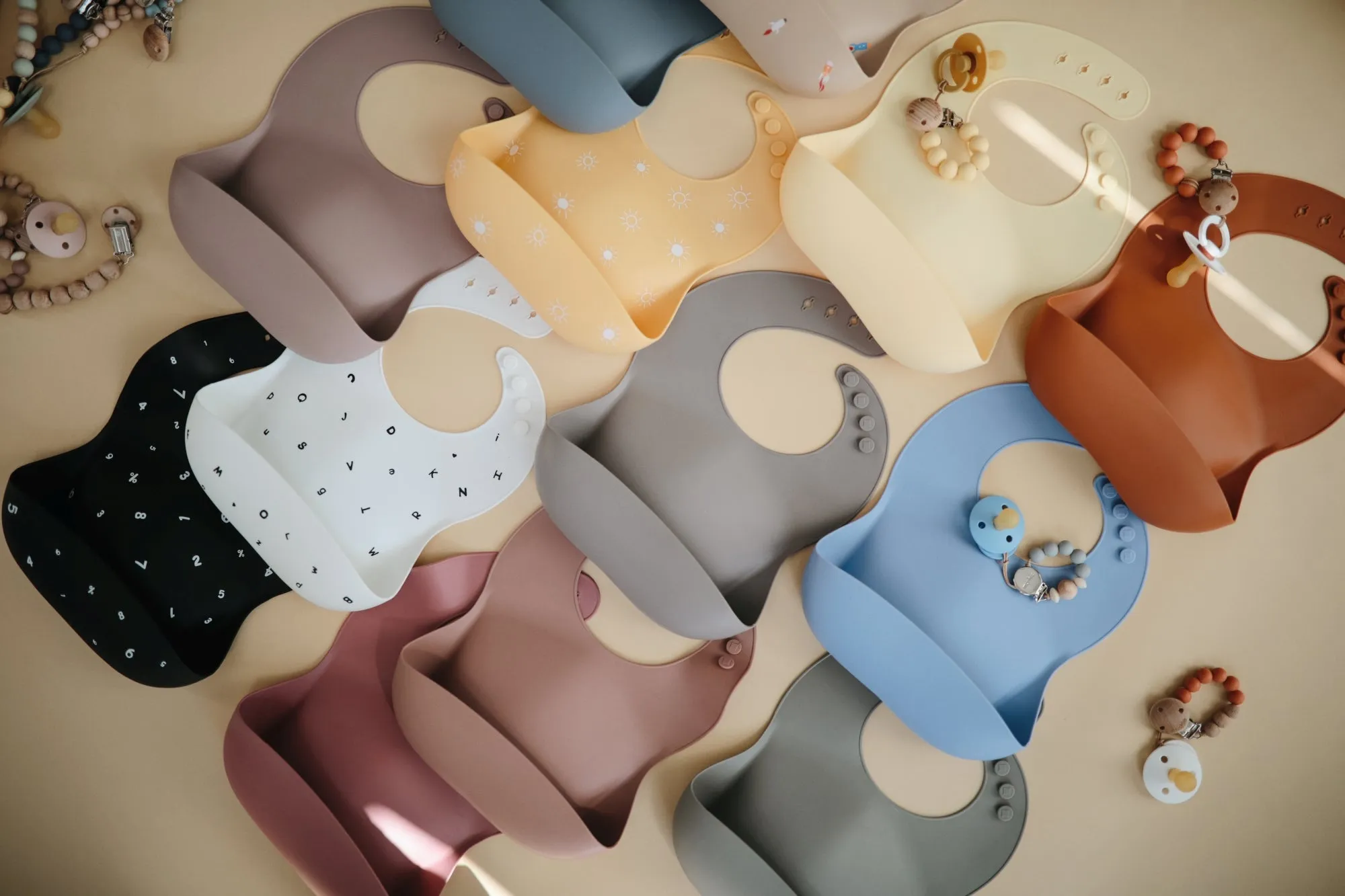 Silicone Baby Bib - Vanilla Confetti