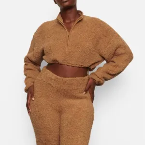 Skims - Camel Cropped Sweater