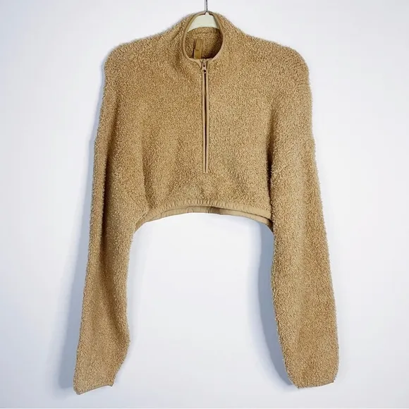 Skims - Camel Cropped Sweater