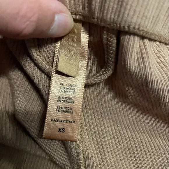 SKIMS Cotton Ribbed Lounge Sleep Cozy Stretchy Pants size XS