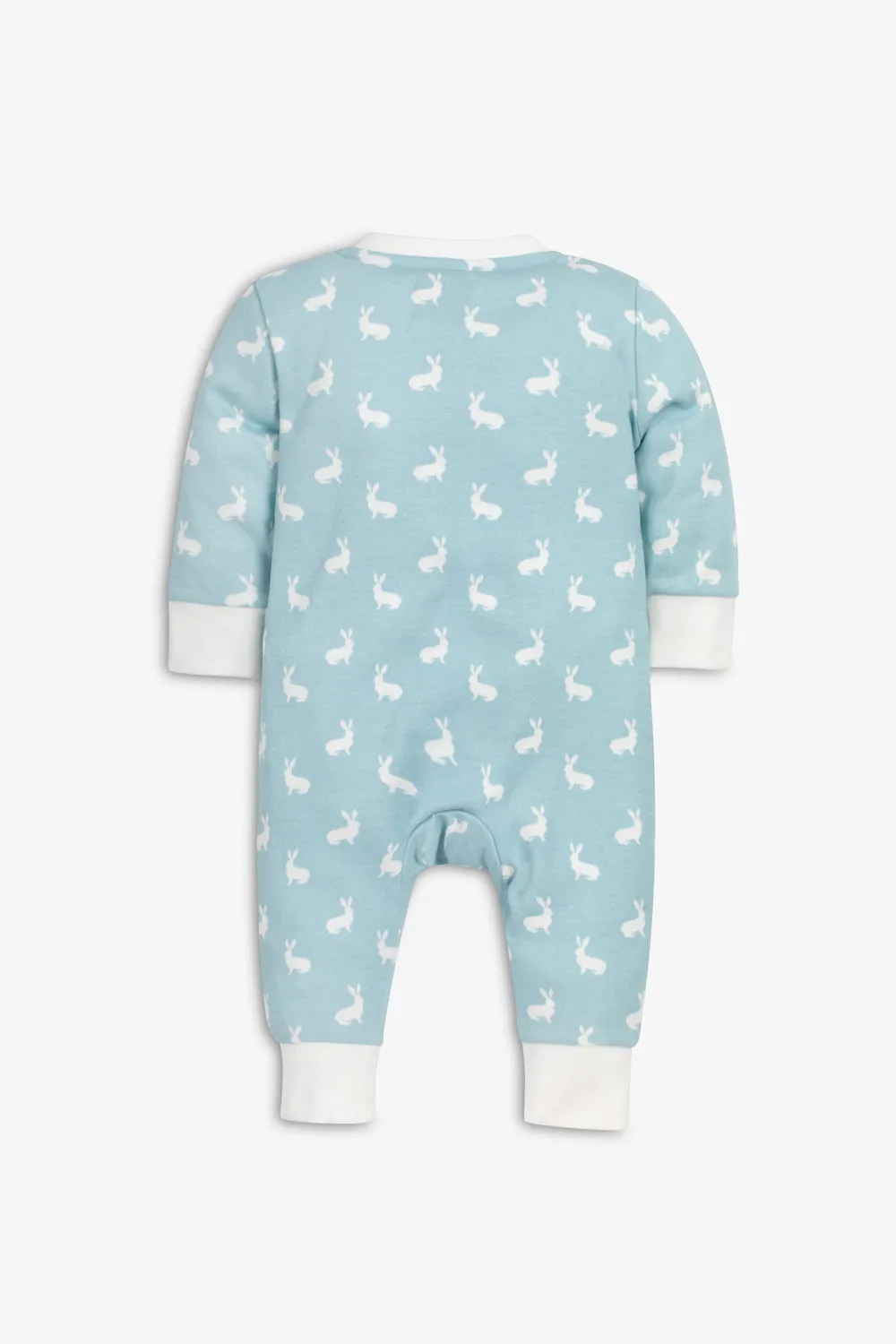 Sleepsuit/Onesie, sky blue hare print