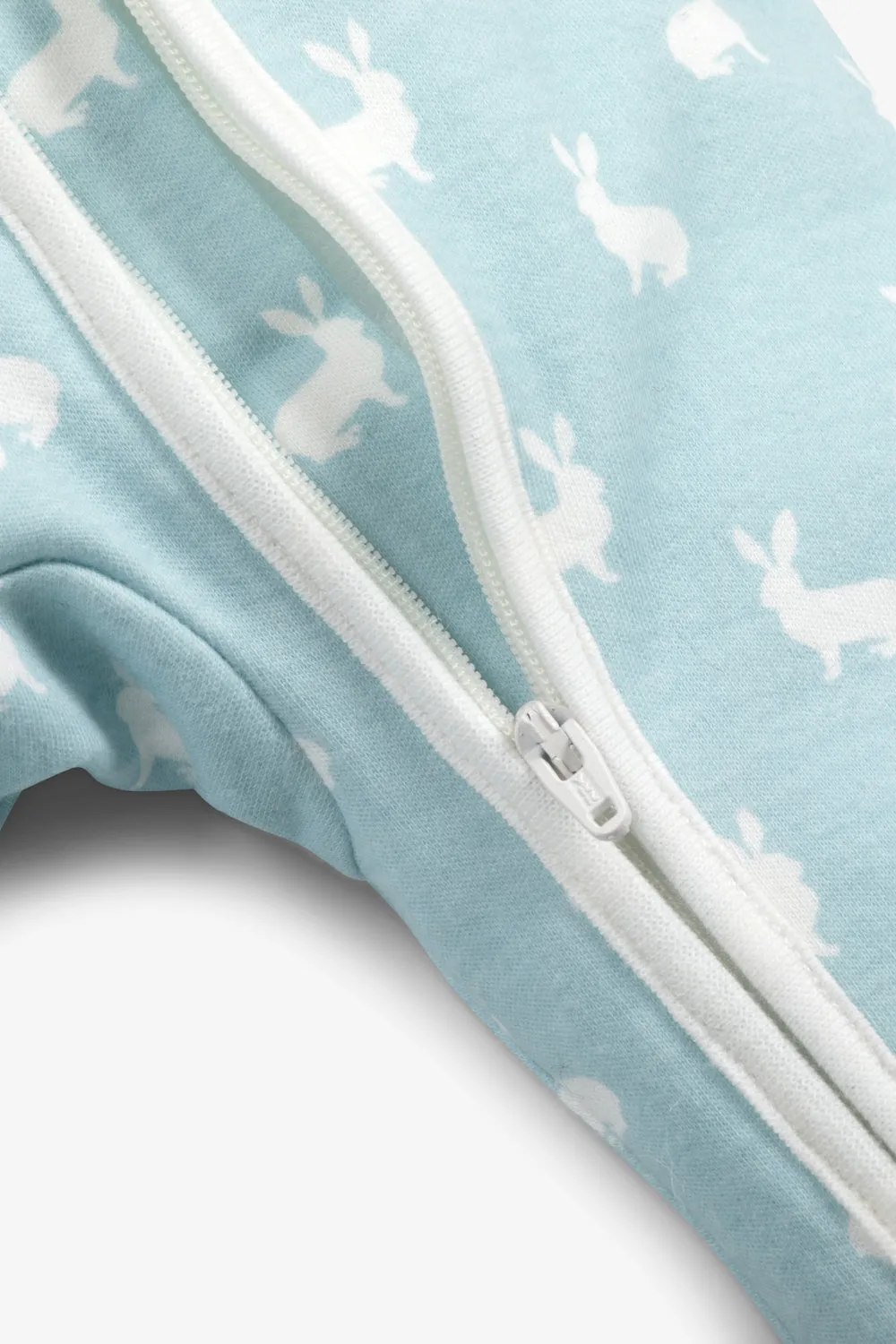 Sleepsuit/Onesie, sky blue hare print