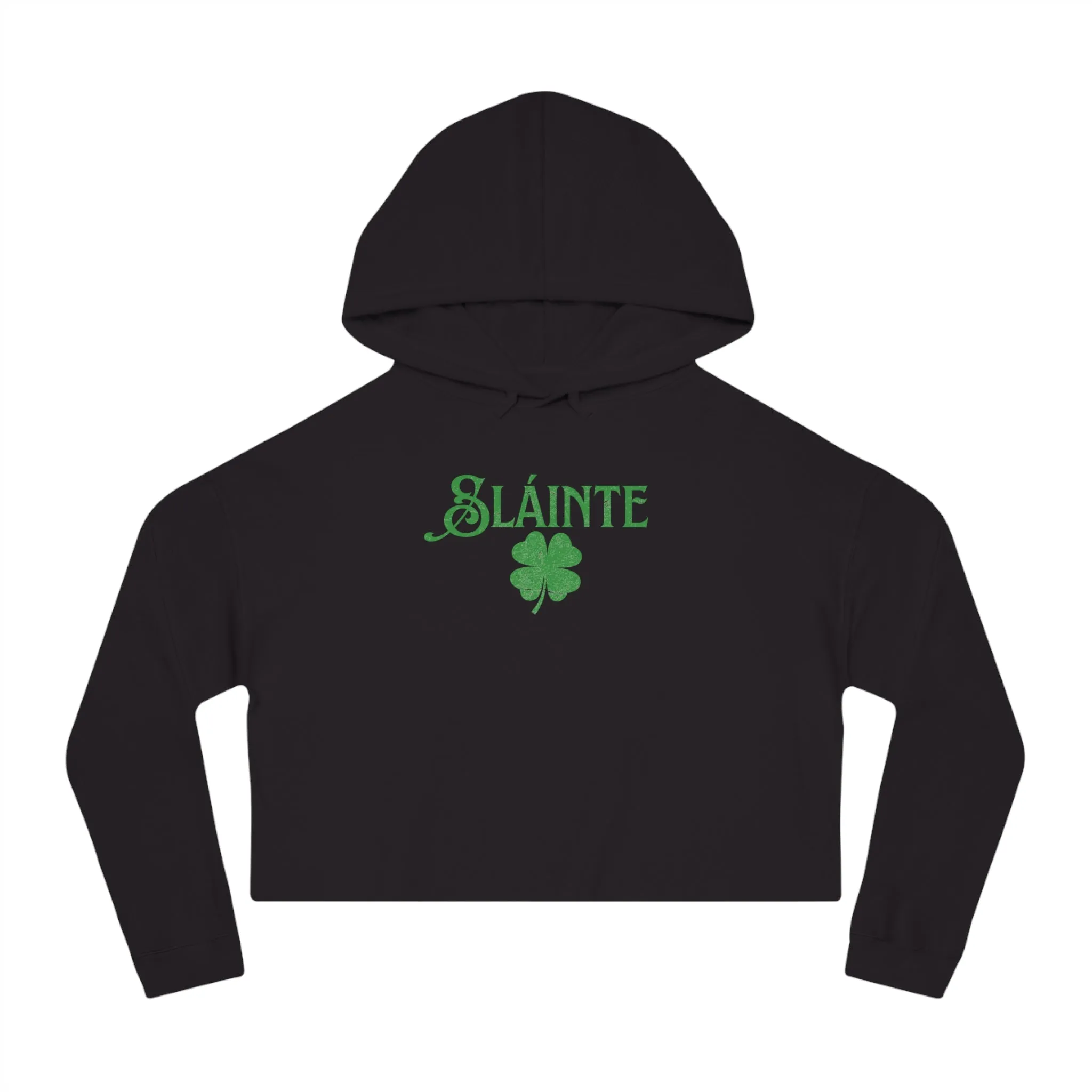 Sláinte Cropped Hoodie