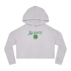 Sláinte Cropped Hoodie