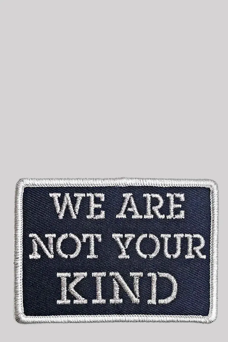 Slipknot Woven Patch: We Are Not Your Kind Stencil Design