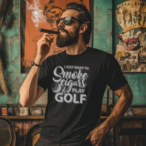 Smoke Cigars And Play Golf T-Shirt