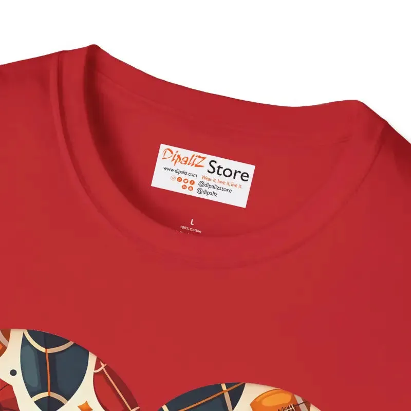 Soccer Love Unisex Tee with Heart Shaped Soccer Ball