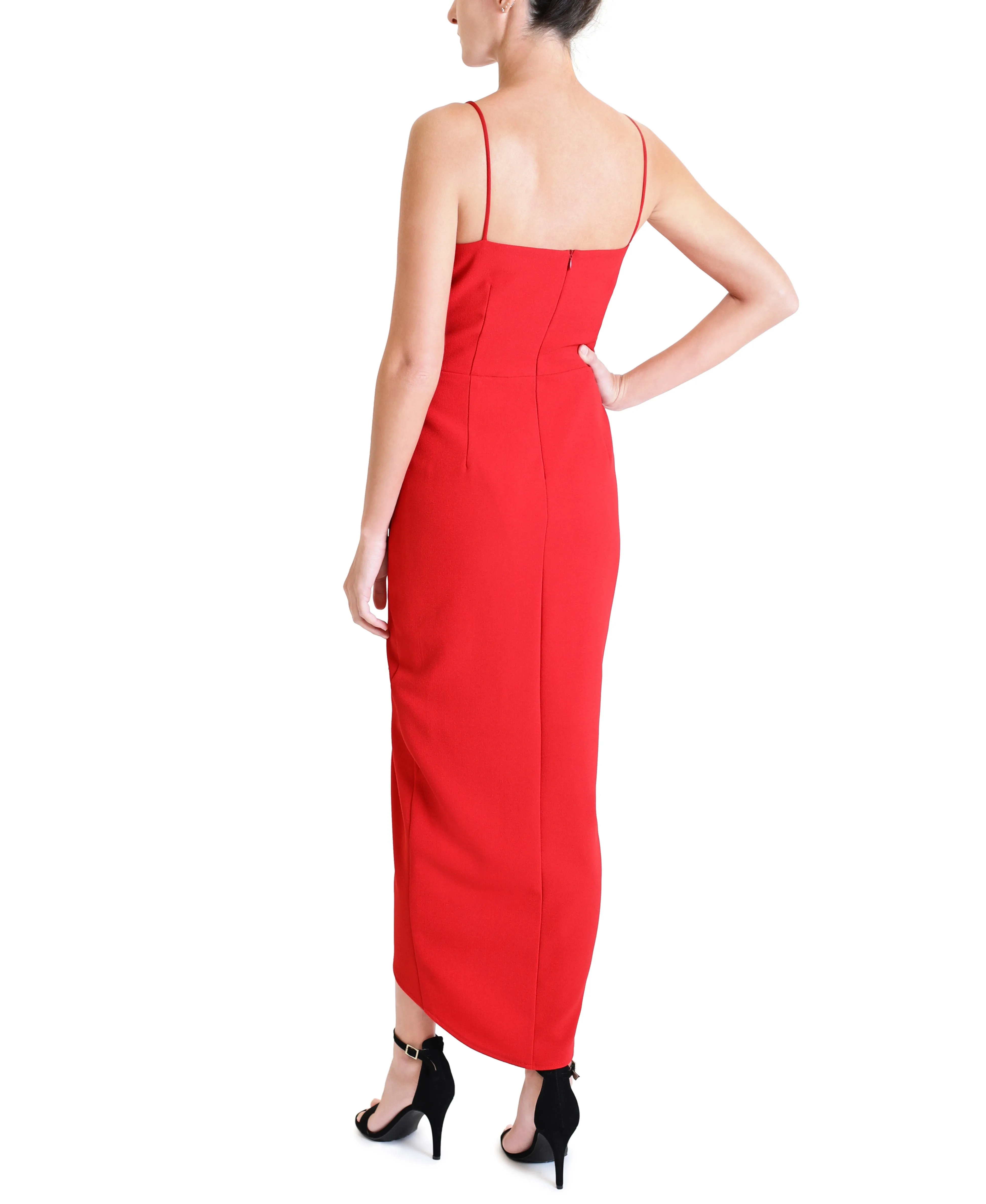 Spaghetti Strap Tulip Hem Dress