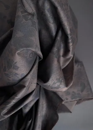 Stella Floral, Abyss.  Cotton Poplin Fabric