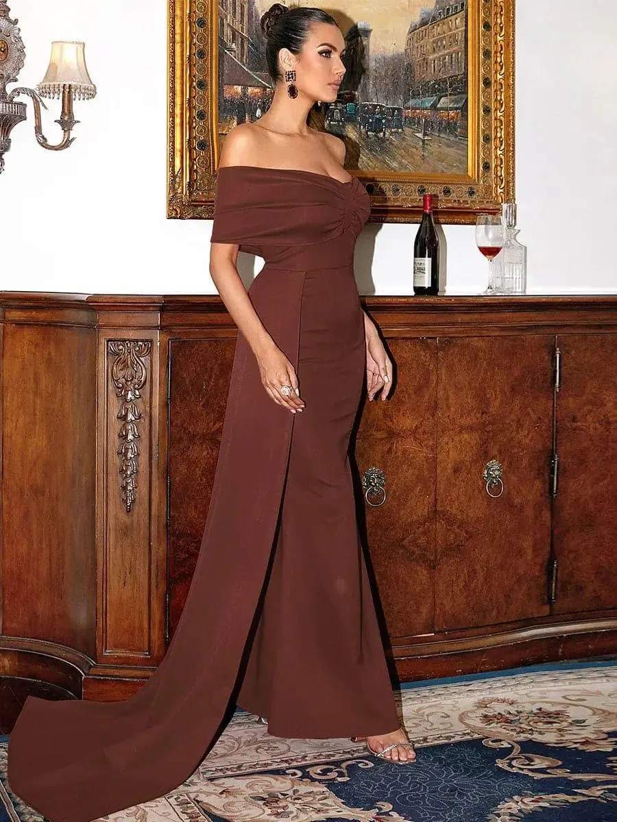 Strapless Backless Red Mermaid Dress XJ1286
