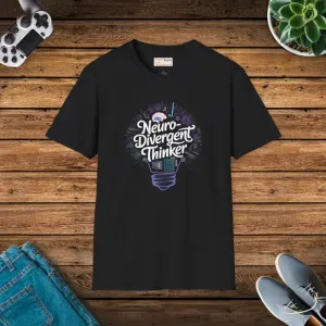 Stylish Neurodivergent Thinker Unisex Softstyle Tee