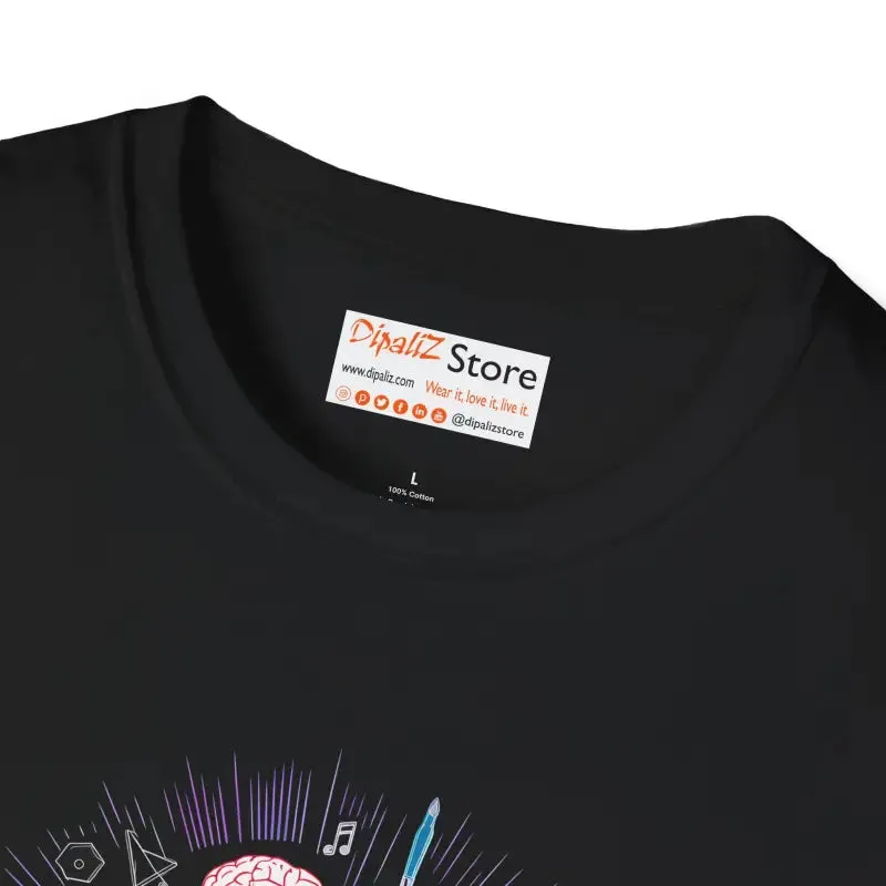 Stylish Neurodivergent Thinker Unisex Softstyle Tee