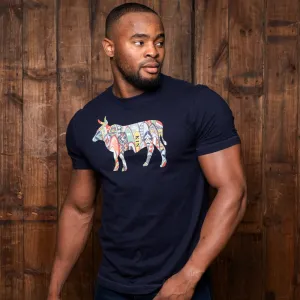 Surfs Up Infill Nguni Crew Tee - Midnight