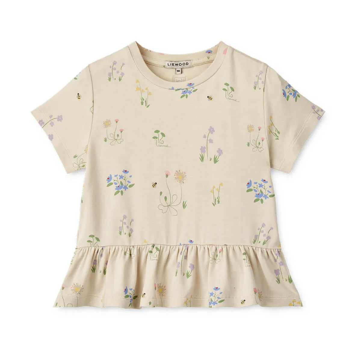 T-Shirt mit Schößchen aus 100% Viskose Modell: Margit