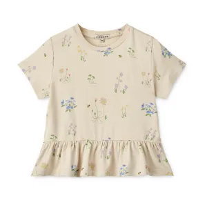 T-Shirt mit Schößchen aus 100% Viskose Modell: Margit