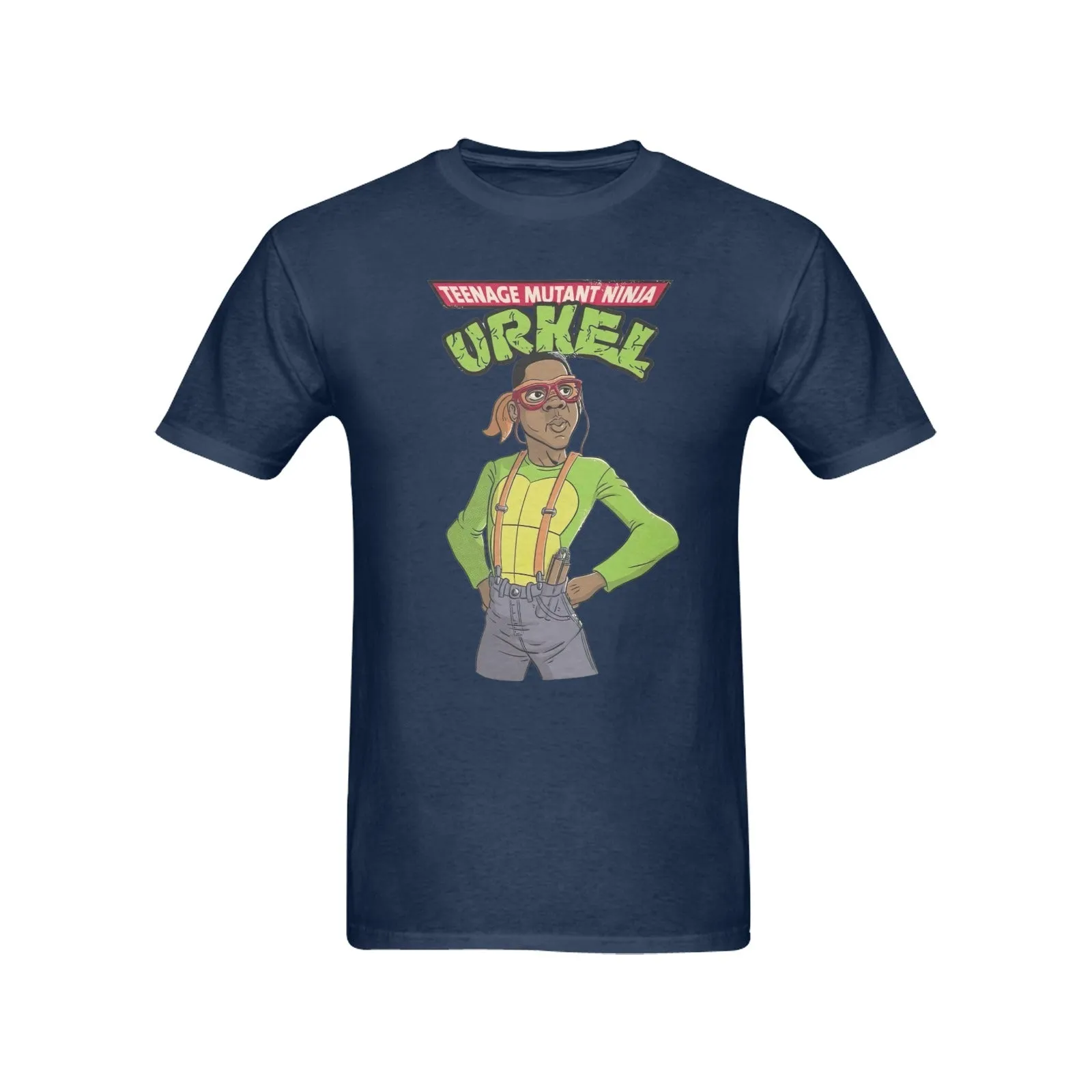 Teenage Mutant Ninja Urkel Men's T-shirt 100% Cotton