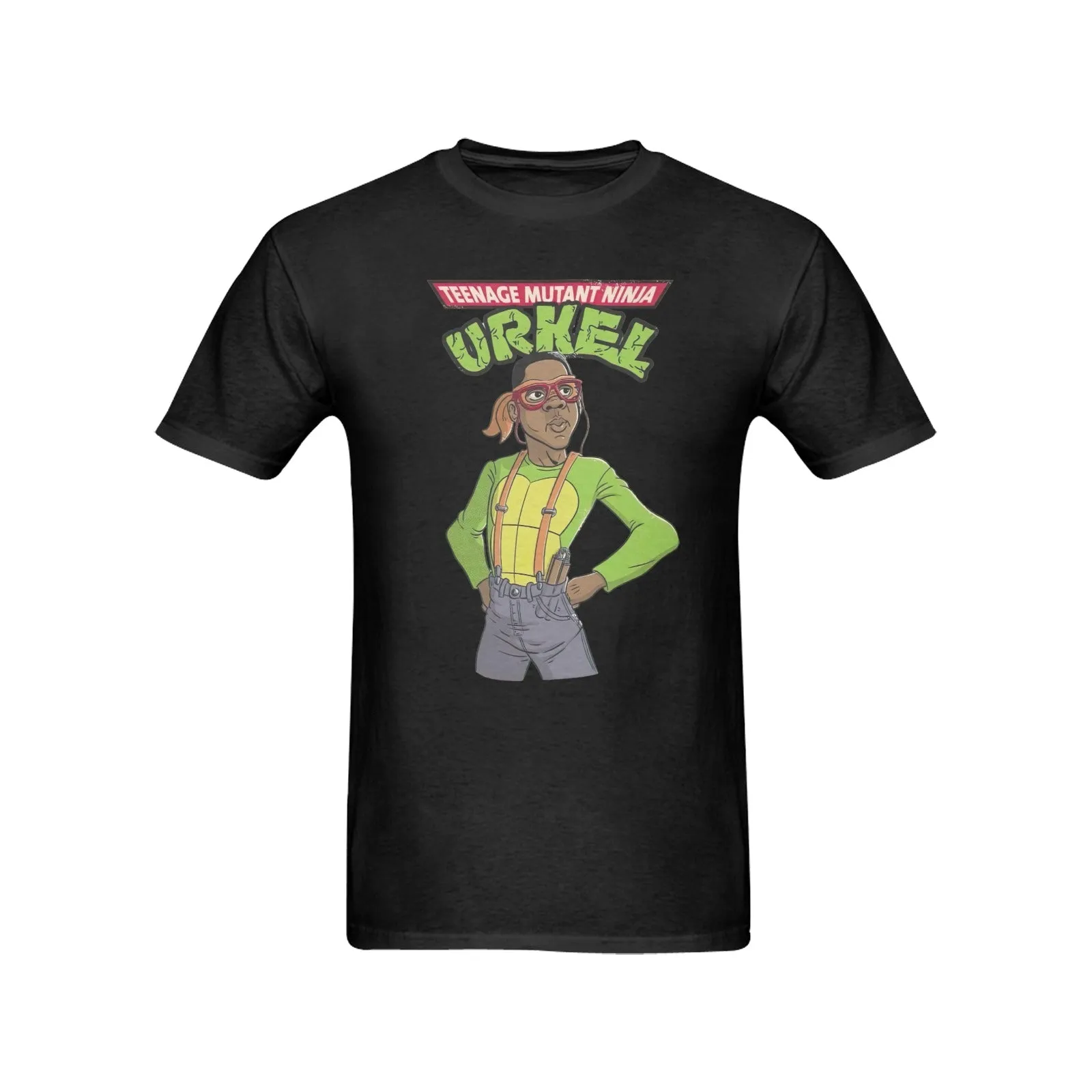 Teenage Mutant Ninja Urkel Men's T-shirt 100% Cotton