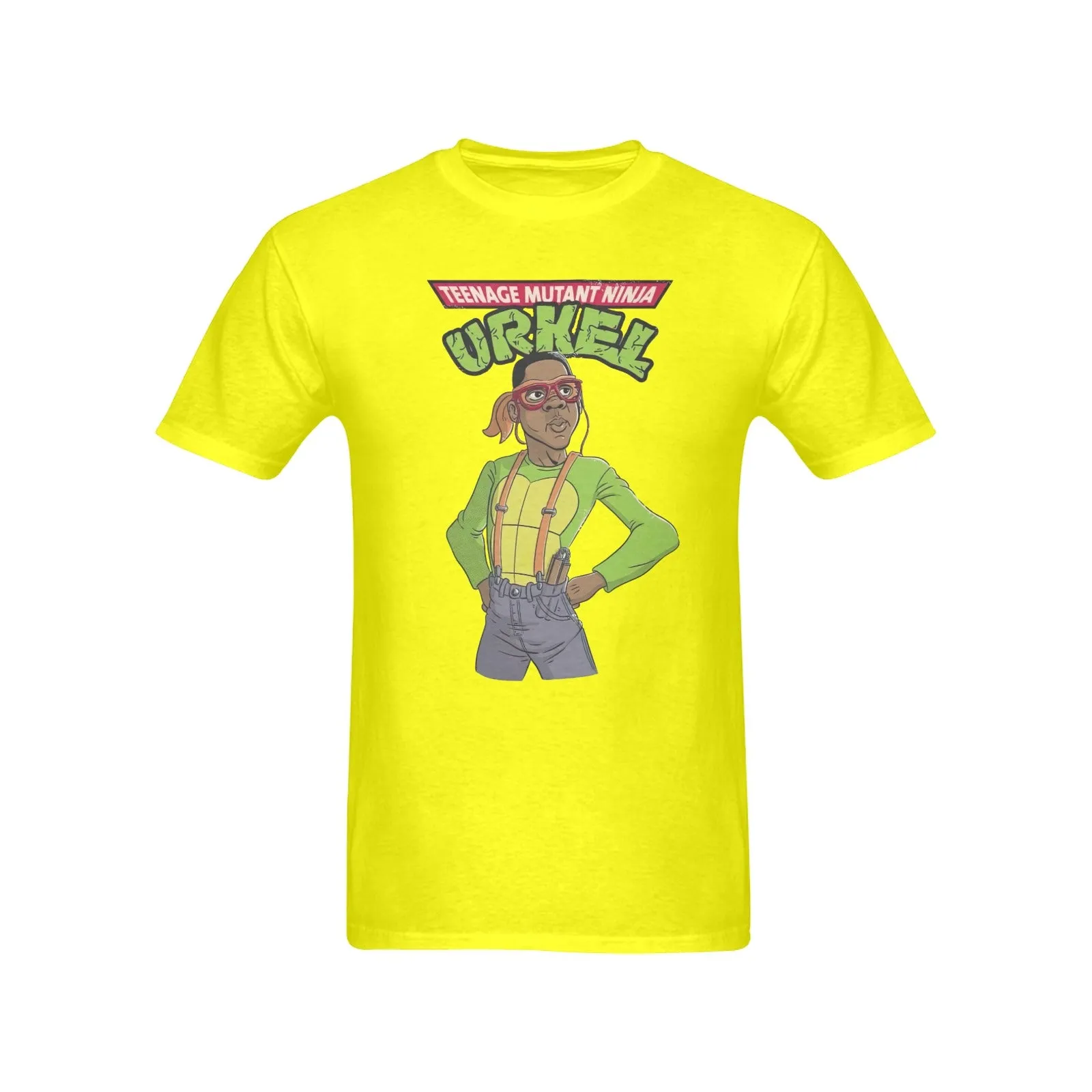 Teenage Mutant Ninja Urkel Men's T-shirt 100% Cotton