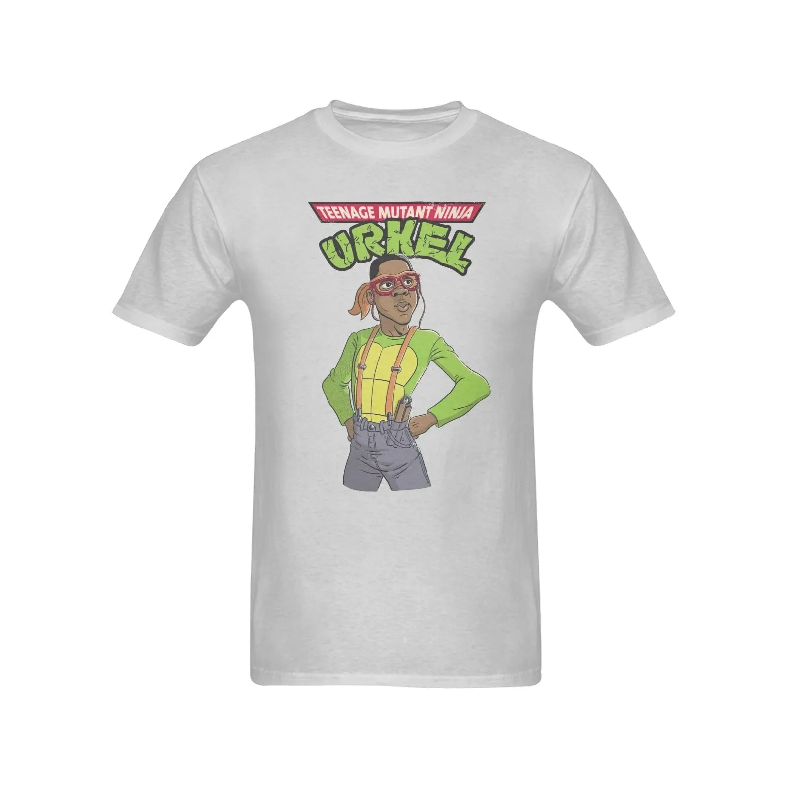 Teenage Mutant Ninja Urkel Men's T-shirt 100% Cotton