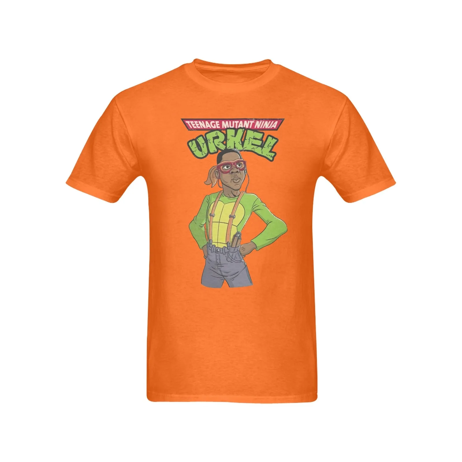 Teenage Mutant Ninja Urkel Men's T-shirt 100% Cotton