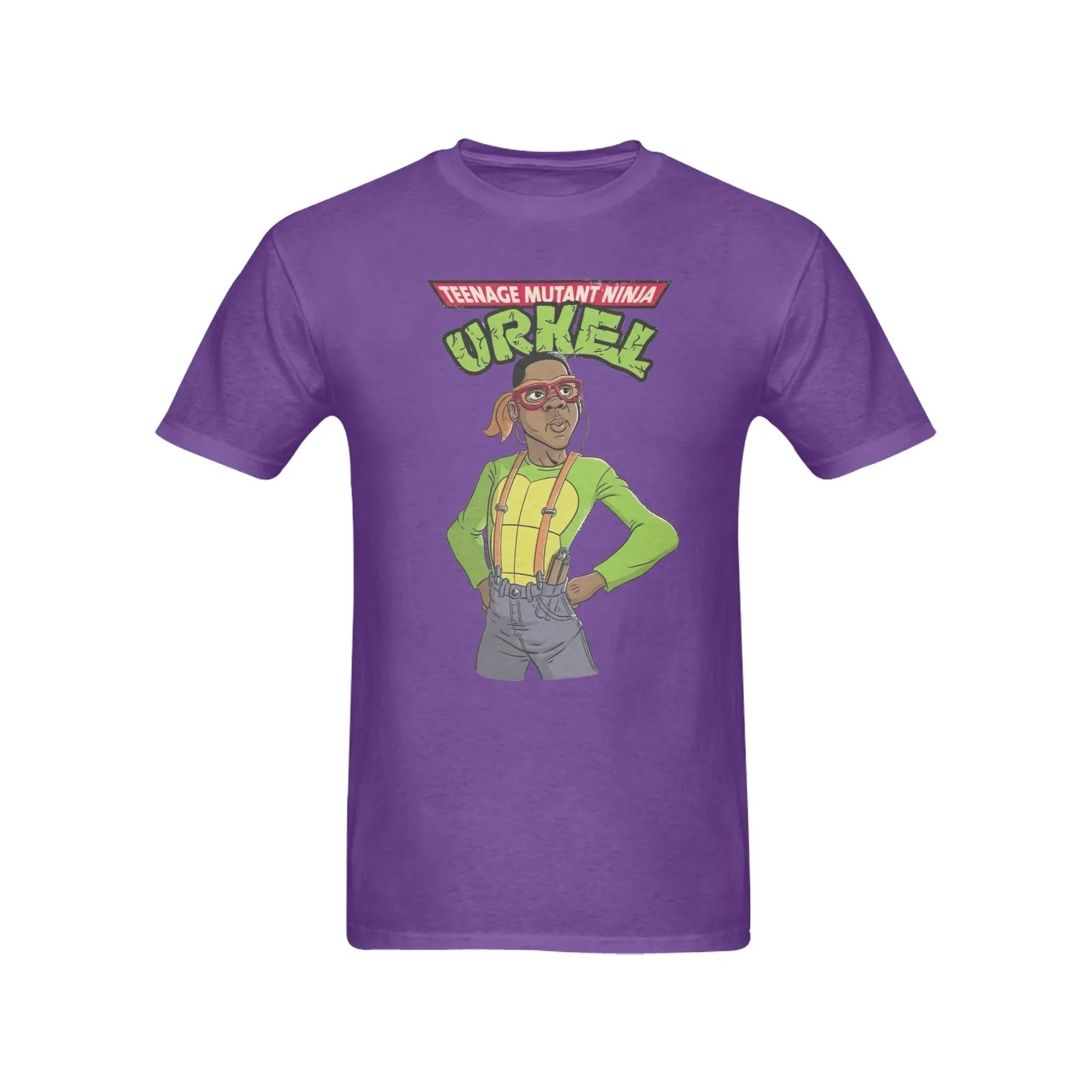 Teenage Mutant Ninja Urkel Men's T-shirt 100% Cotton