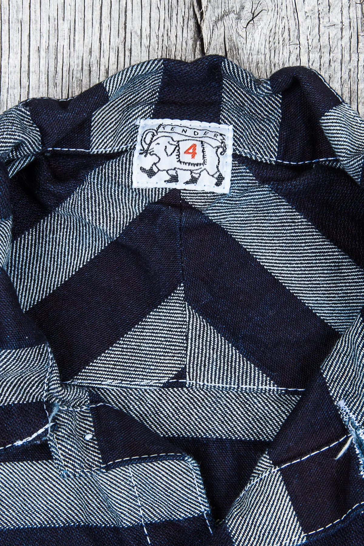 Tender 490 Floor Shirt Bold Indigo Weaver's Blanket Stripe