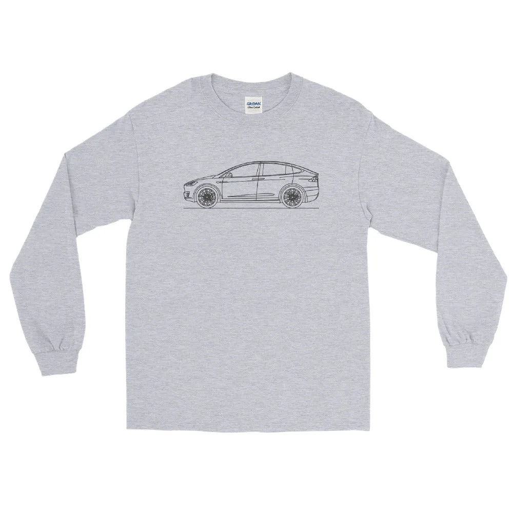 Tesla Model X Outline T-Shirt