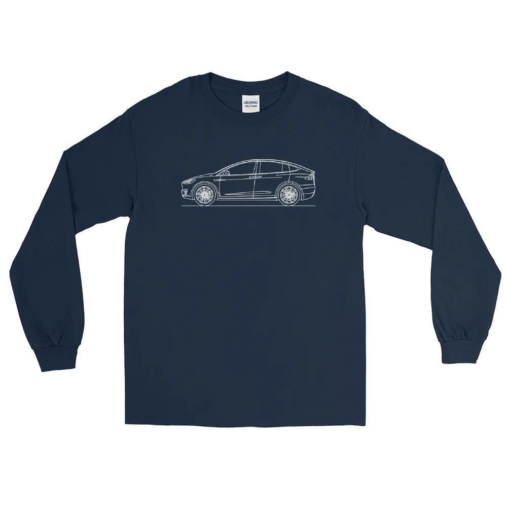 Tesla Model X Outline T-Shirt