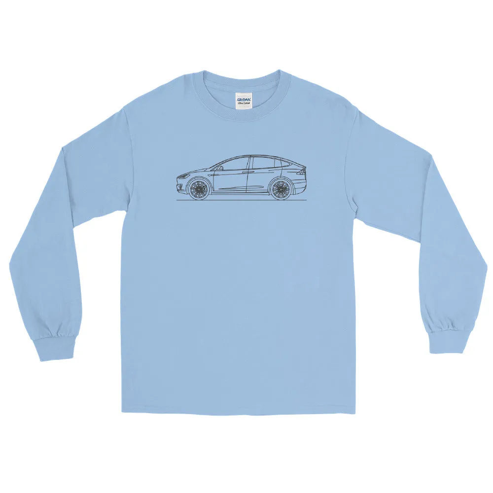 Tesla Model X Outline T-Shirt